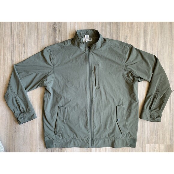 Duluth Trading Men’s Negotiator Rain Jacket (Size XL, Olive/Khaki) EUC - Picture 1 of 7